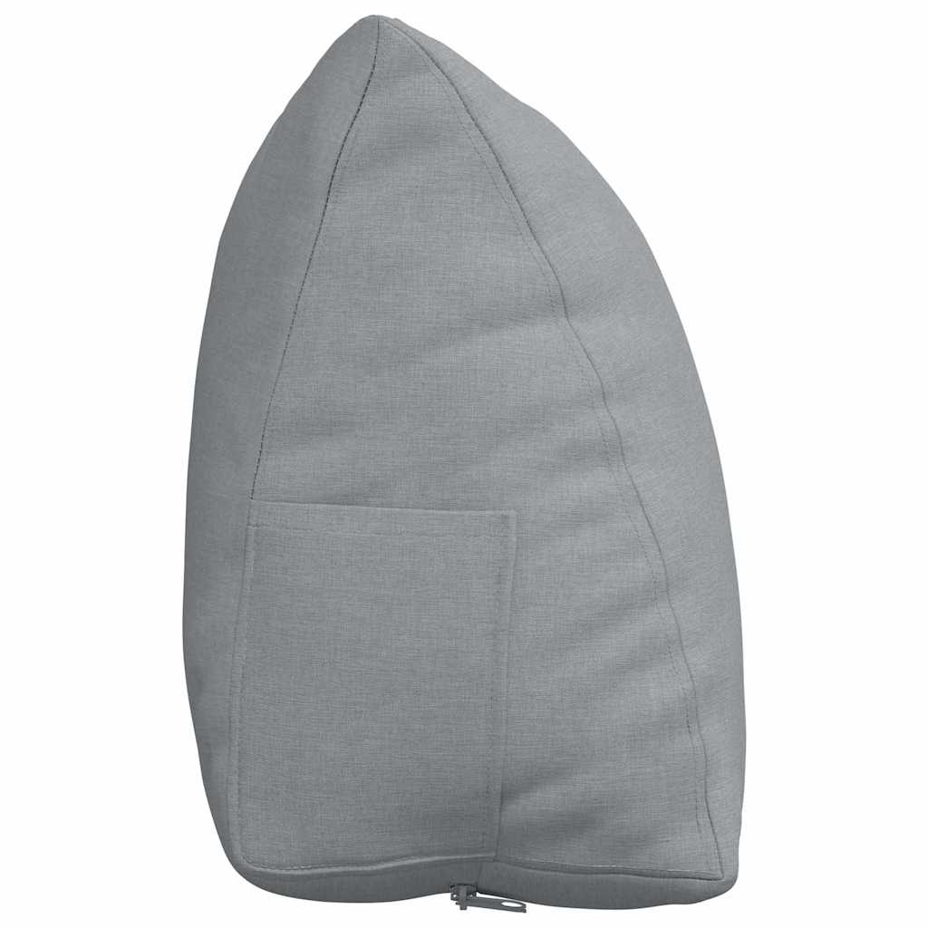 vidaXL Poduszka na plecy Jasnoszary 60 x 20 x 50 cm tkanina