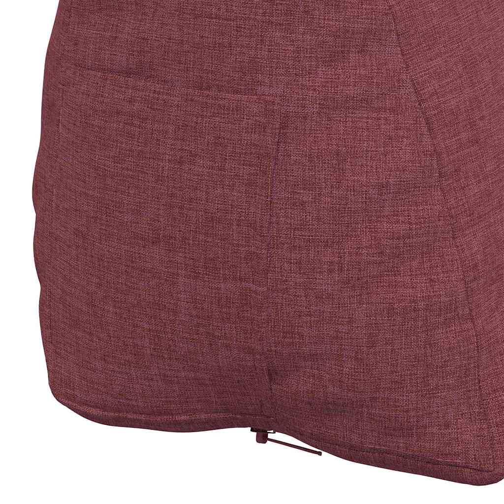 vidaXL Poduszka na plecy Czerwone wino 60 x 20 x 50 cm tkanina