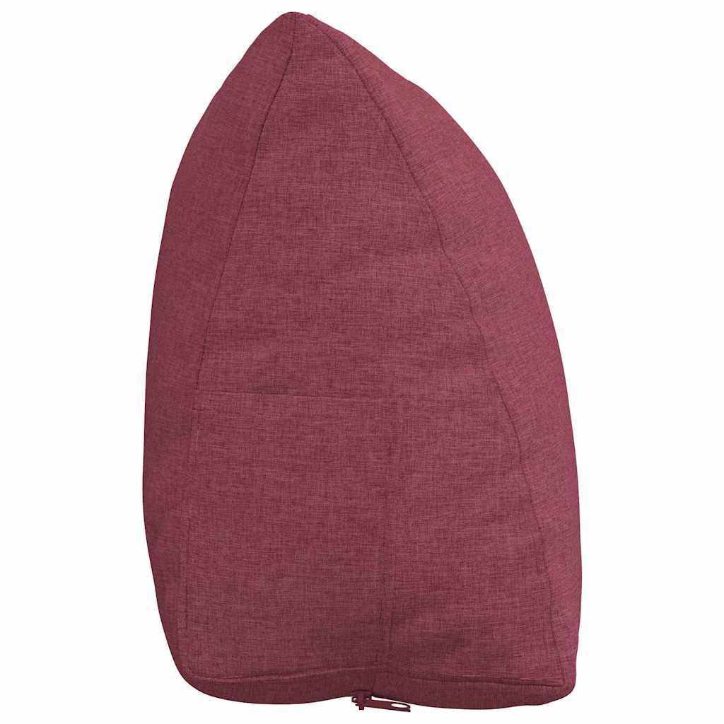 vidaXL Poduszka na plecy Czerwone wino 60 x 20 x 50 cm tkanina