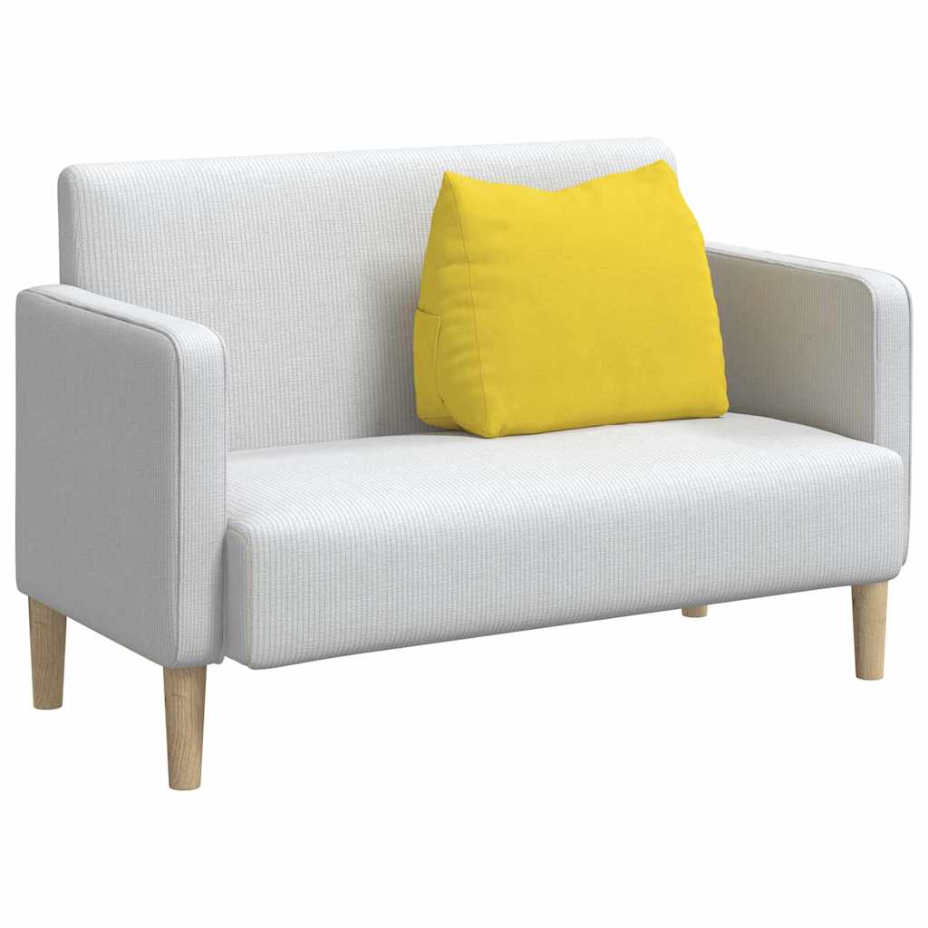 vidaXL Poduszka na plecy Jasnożółty 60 x 20 x 50 cm tkanina