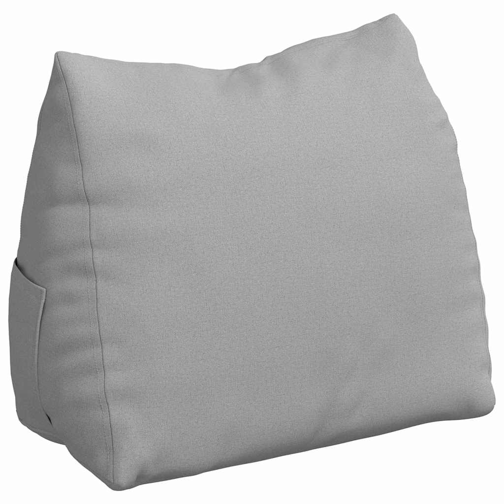 vidaXL Poduszka na plecy Szary chmur 60 x 20 x 50 cm tkanina