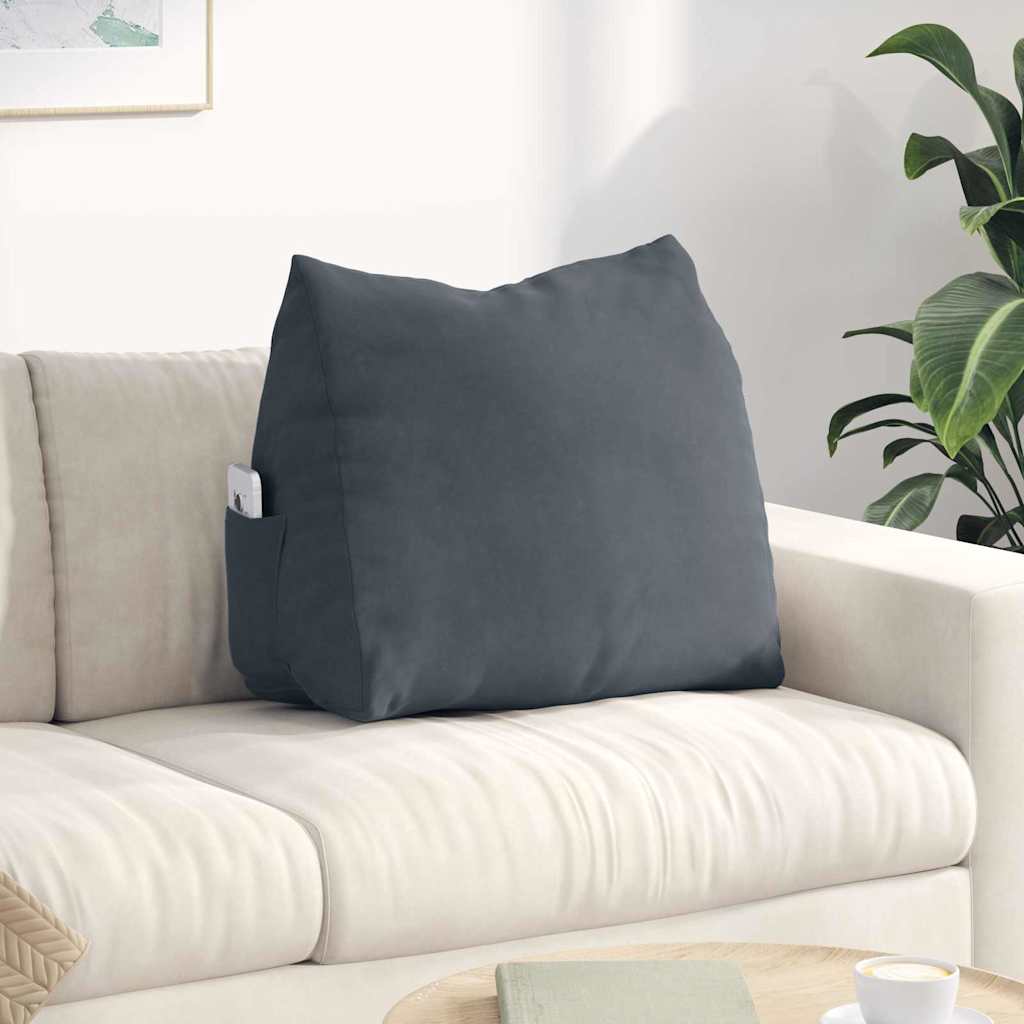 vidaXL Poduszka na plecy Ciemnoszary 60 x 20 x 50 cm