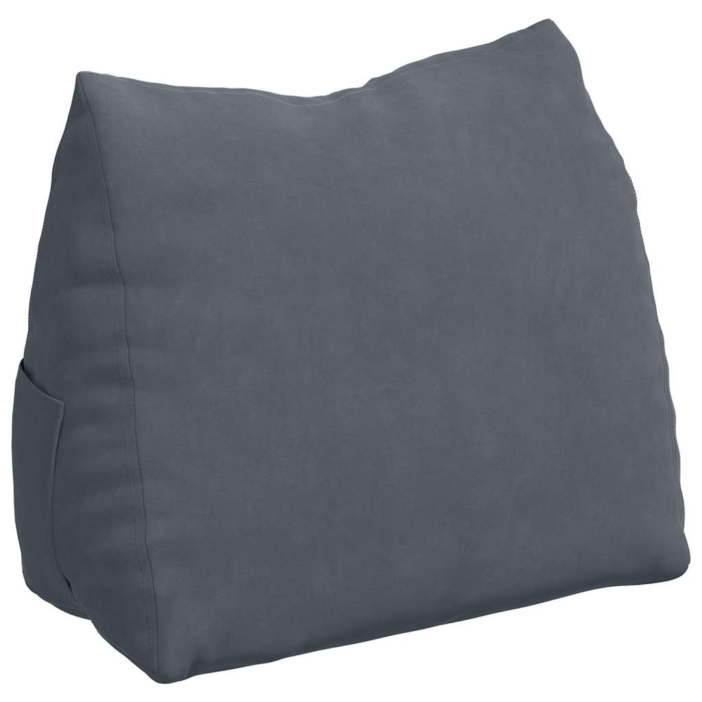 vidaXL Poduszka na plecy Ciemnoszary 60 x 20 x 50 cm
