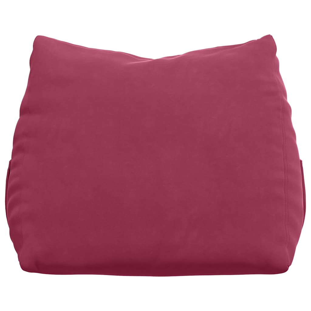 vidaXL Poduszka na plecy Czerwone wino 60 x 20 x 50 cm
