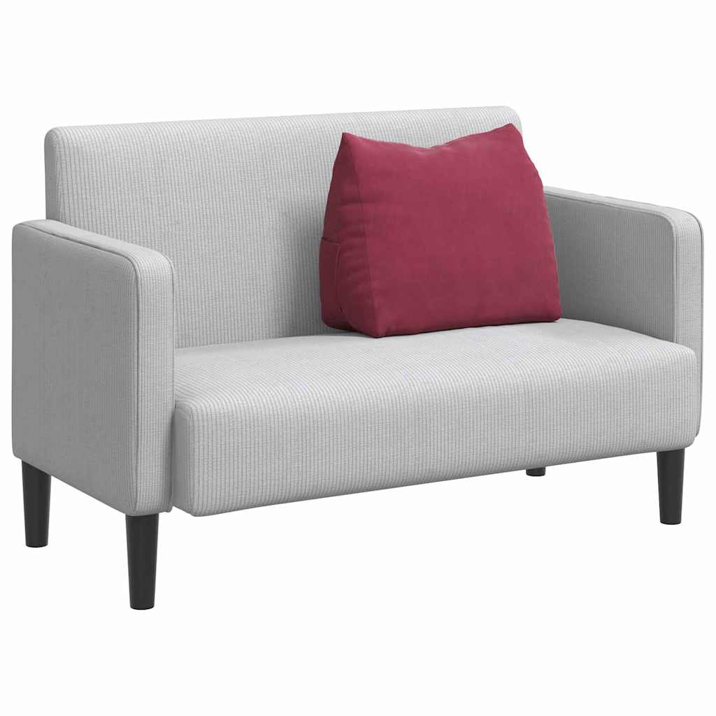 vidaXL Poduszka na plecy Czerwone wino 60 x 20 x 50 cm