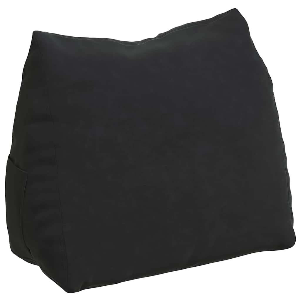 vidaXL Poduszka na plecy Czarny 60 x 20 x 50 cm Tkanina sztruksowa