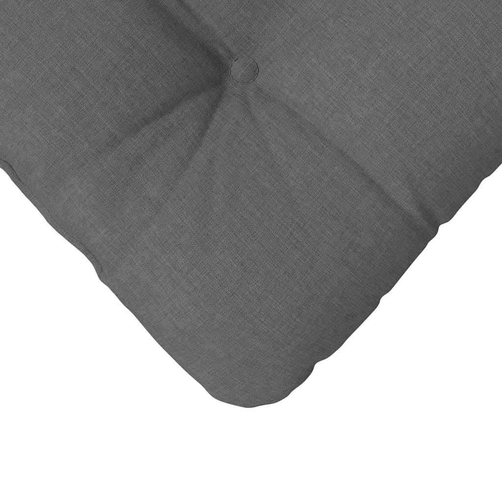 vidaXL Poduszki na siedziska 4 pcs Ciemnoszary 40 x 40 x 12 cm tkanina