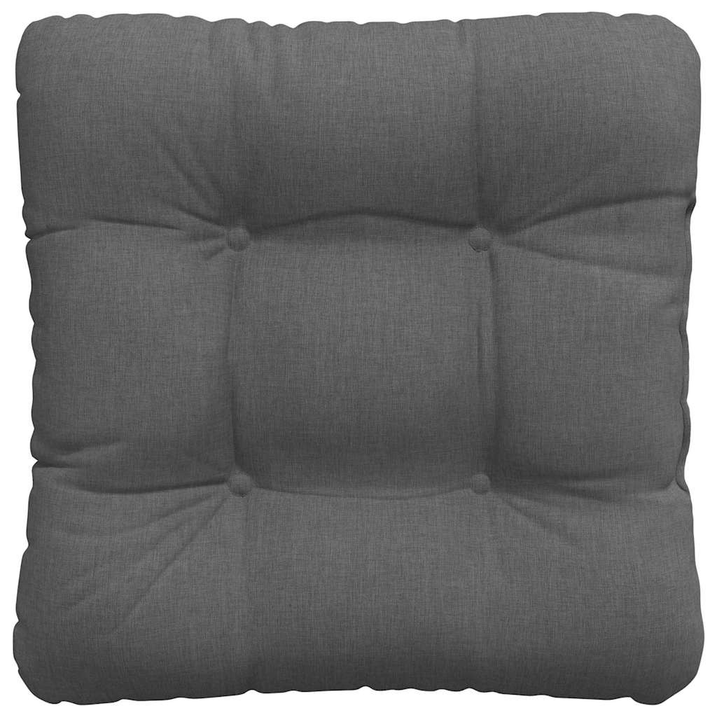 vidaXL Poduszki na siedziska 4 pcs Ciemnoszary 40 x 40 x 12 cm tkanina