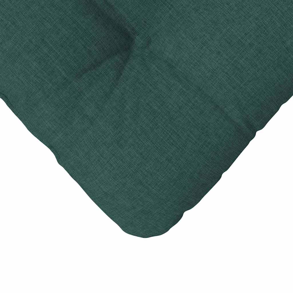 vidaXL Poduszki na siedziska 4 pcs Ciemna zieleń 40 x 40 x 12 cm