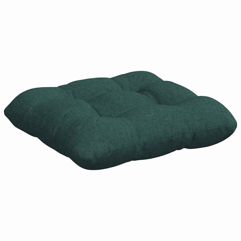 vidaXL Poduszki na siedziska 4 pcs Ciemna zieleń 40 x 40 x 12 cm
