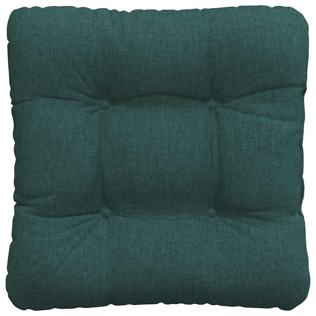 vidaXL Poduszki na siedziska 4 pcs Ciemna zieleń 40 x 40 x 12 cm