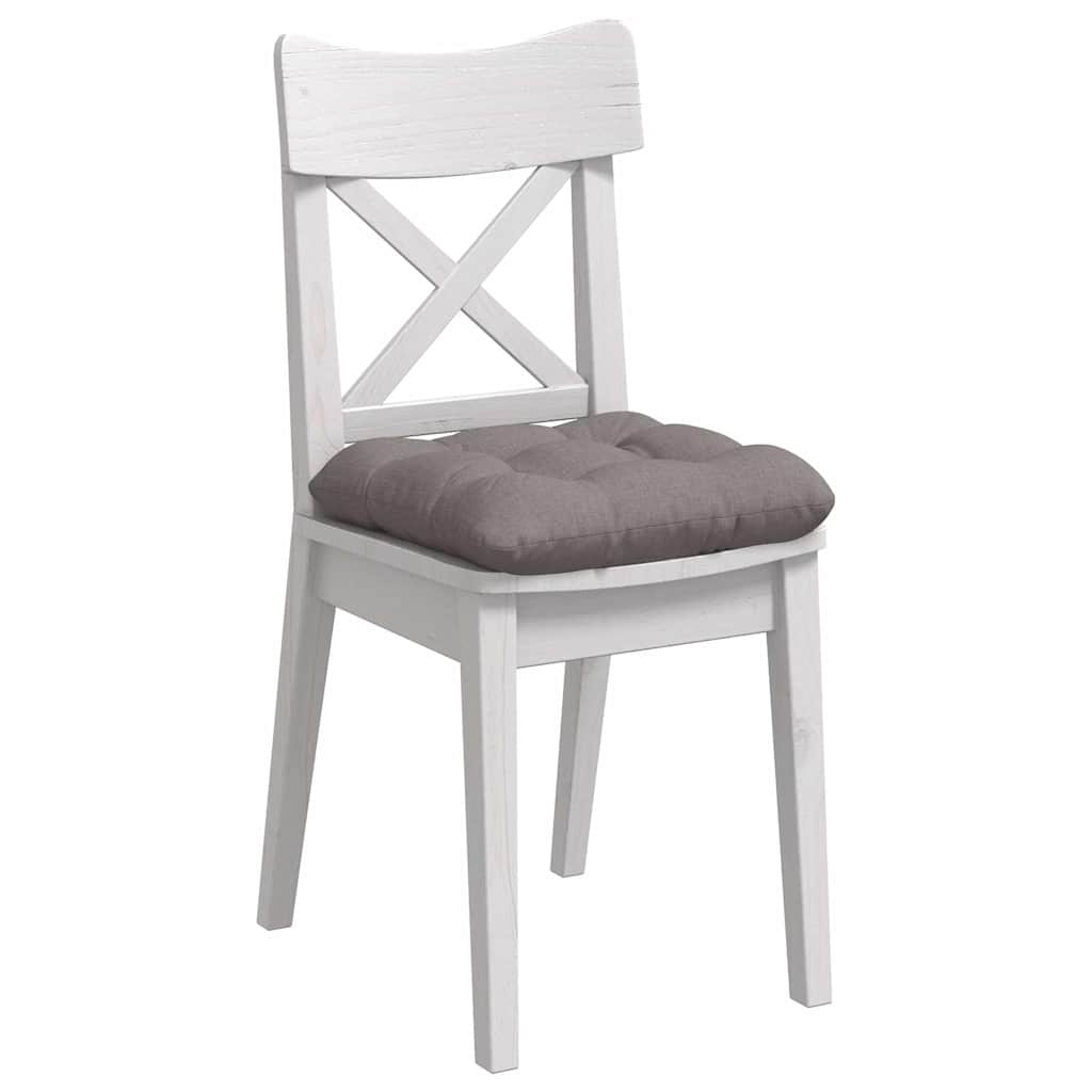 vidaXL Poduszki na siedziska 4 pcs Ciemnoszary 40 x 40 x 12 cm tkanina