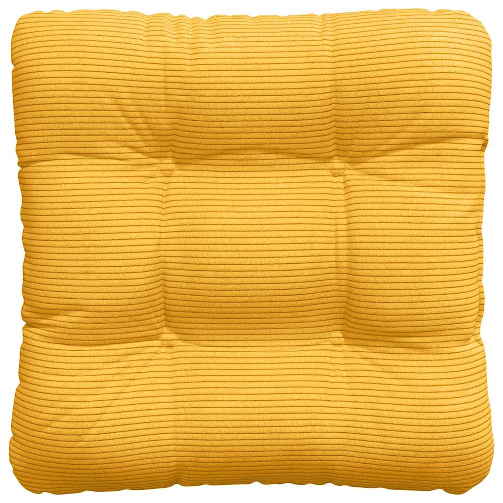 vidaXL Poduszki na siedziska 4 pcs Jasnożółty 40 x 40 cm