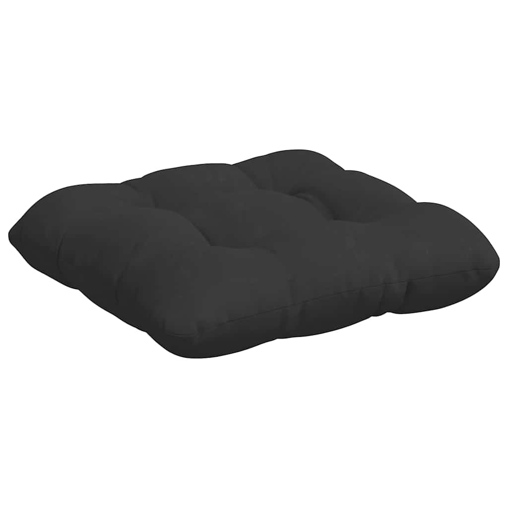 vidaXL Poduszki na siedziska 4 pcs Czarny 45 x 45 cm