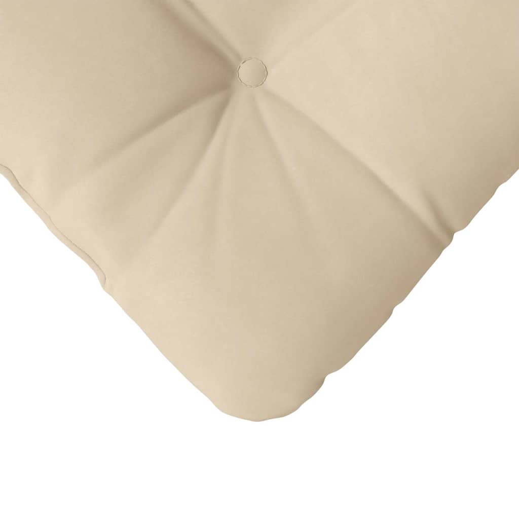 vidaXL Poduszki na siedziska 4 pcs Kremowy 45 x 45 cm