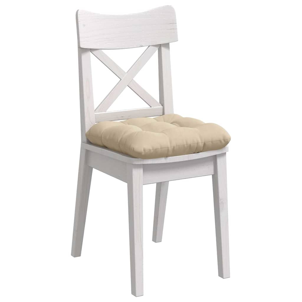 vidaXL Poduszki na siedziska 4 pcs Kremowy 45 x 45 cm