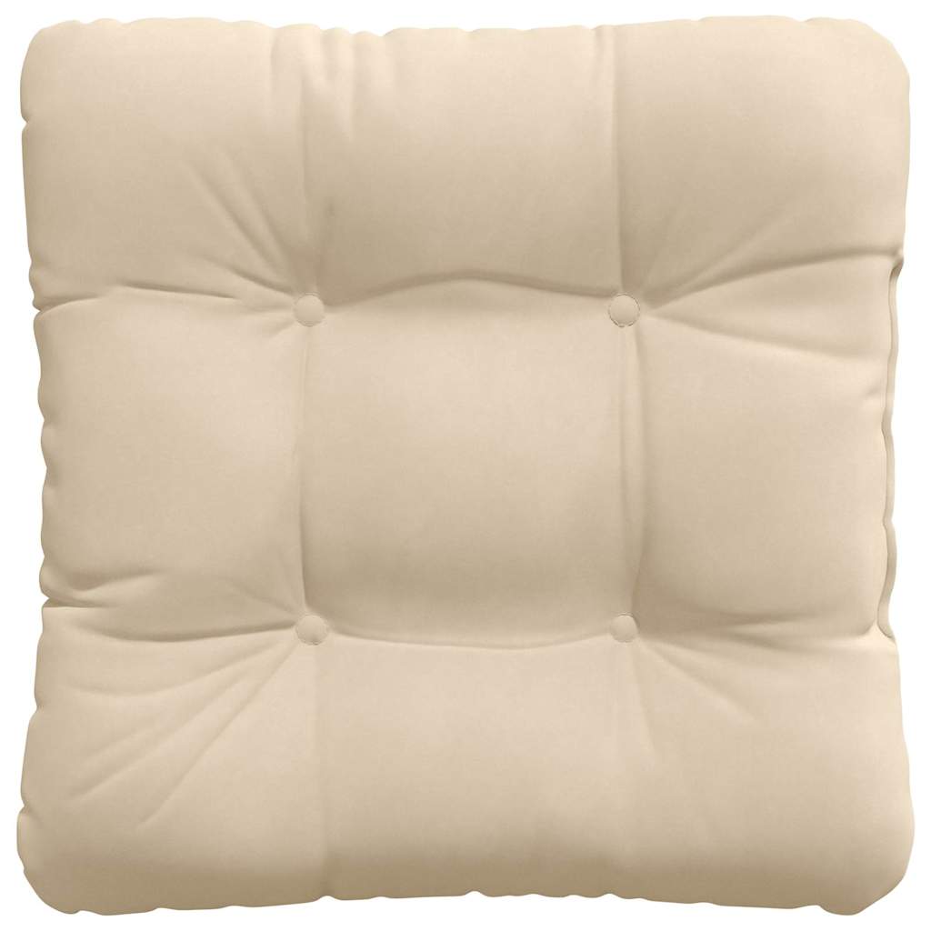 vidaXL Poduszki na siedziska 4 pcs Kremowy 45 x 45 cm