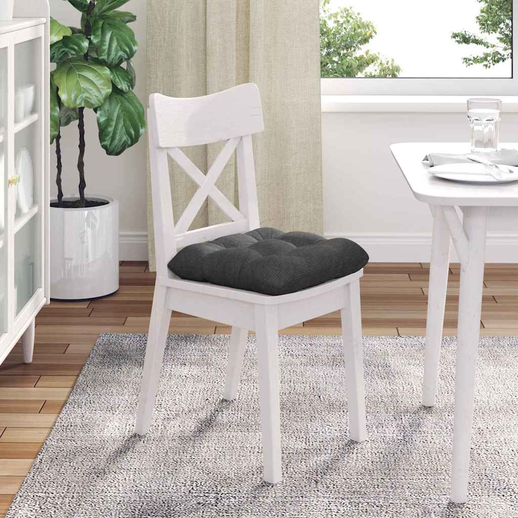 vidaXL Poduszki na siedziska 4 pcs Ciemnoszary 45 x 45 cm