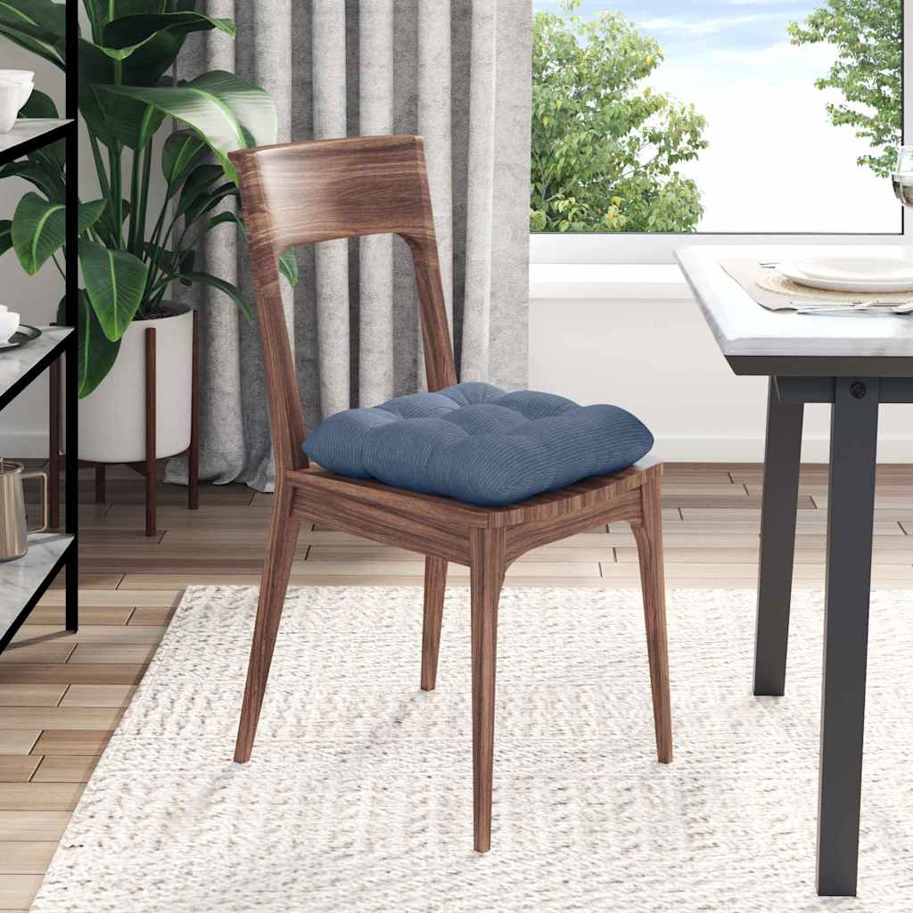 vidaXL Poduszki na siedziska 4 pcs Niebieski 45 x 45 cm