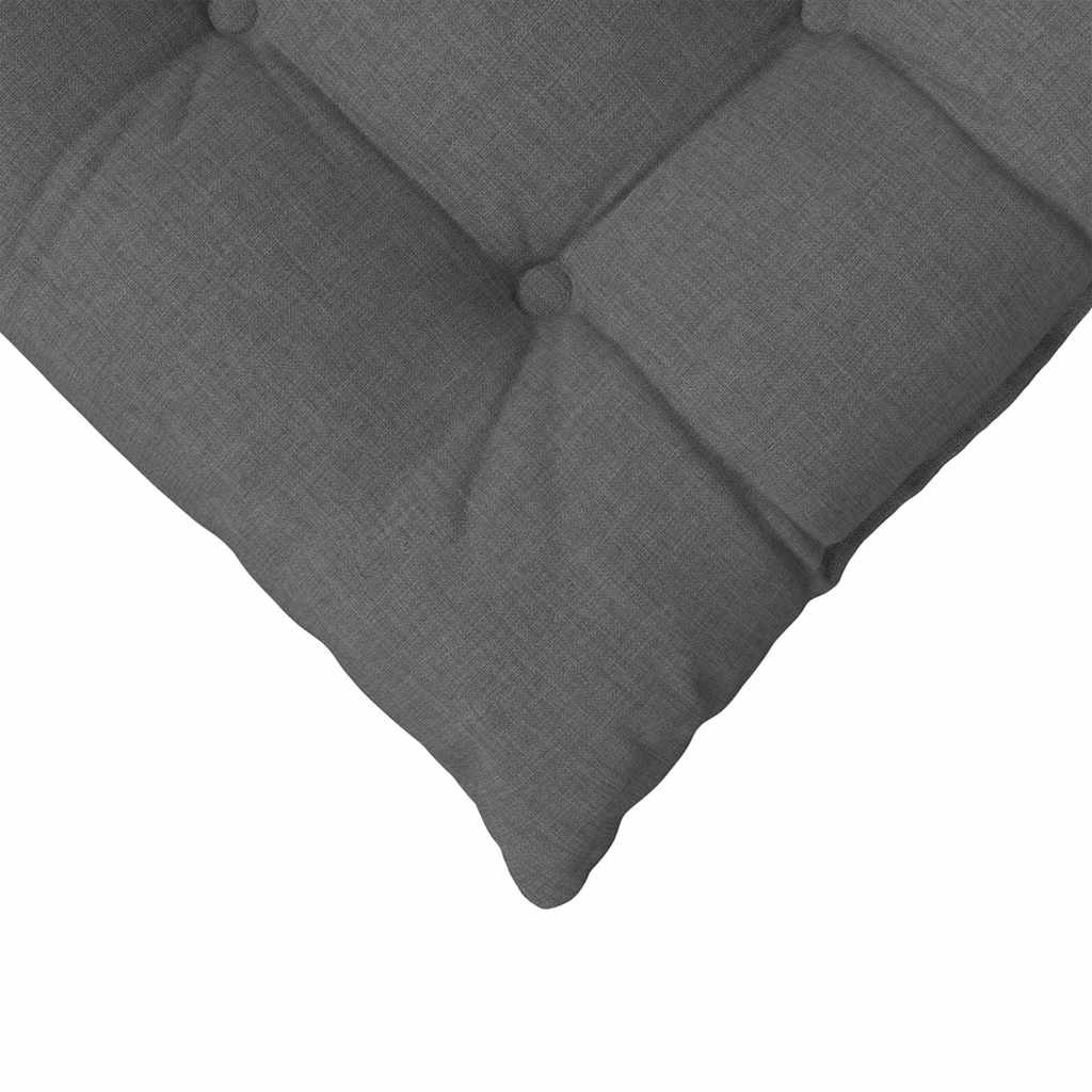 vidaXL Poduszki na siedziska 4 pcs Ciemnoszary 40 x 40 x 6 cm tkanina