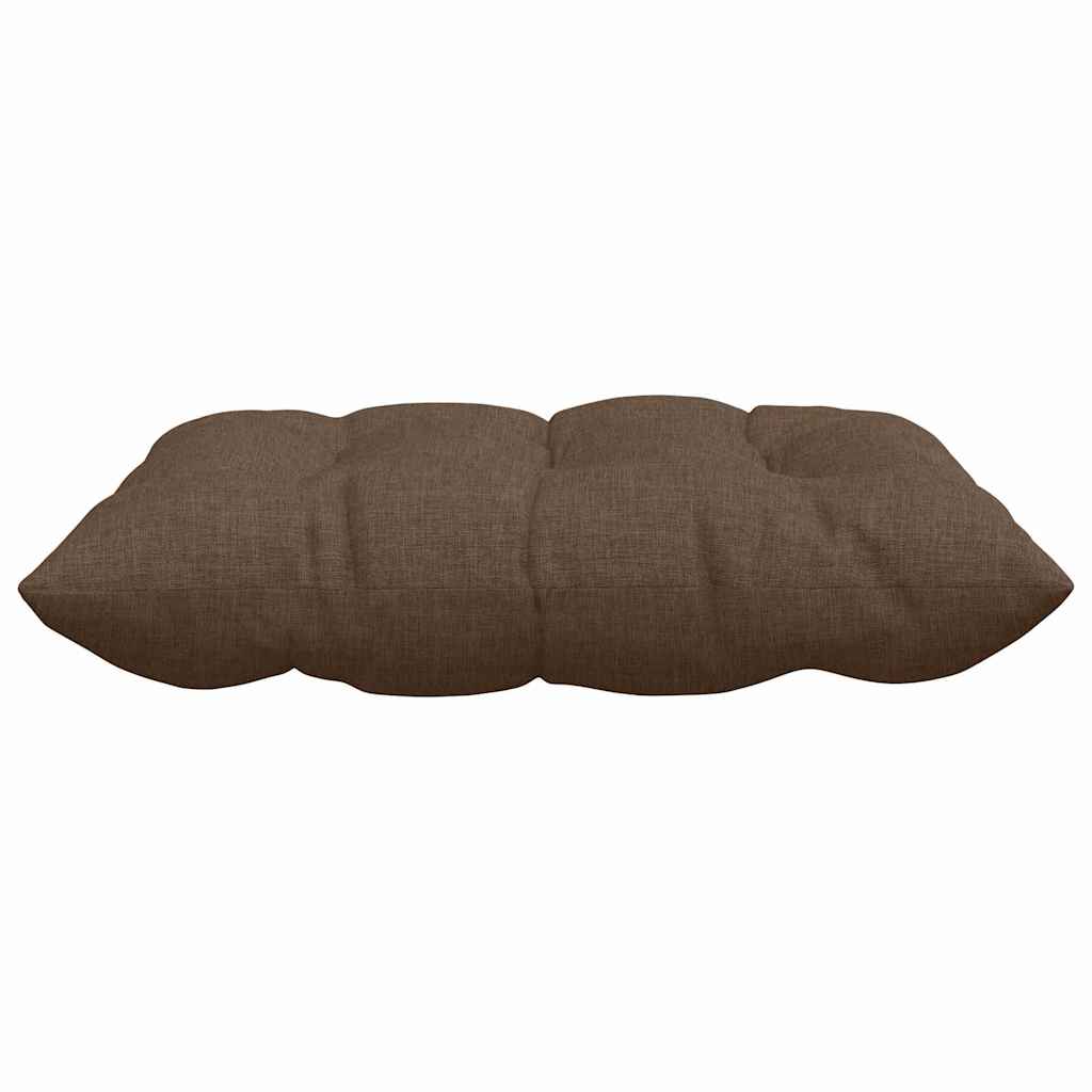 vidaXL Poduszki na siedziska 4 pcs Brązowy 40 x 40 x 6 cm tkanina