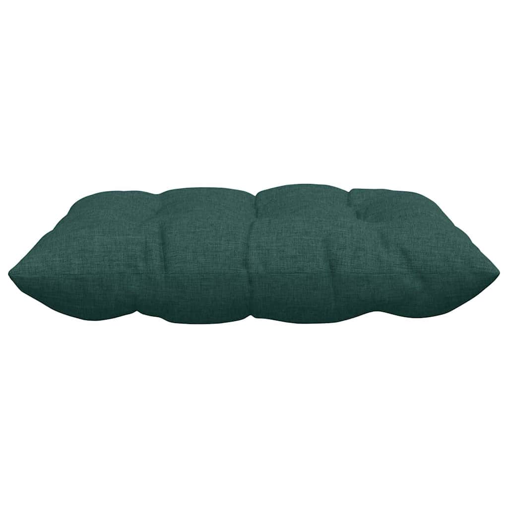 vidaXL Poduszki na siedziska 4 pcs Ciemna zieleń 40 x 40 x 6 cm