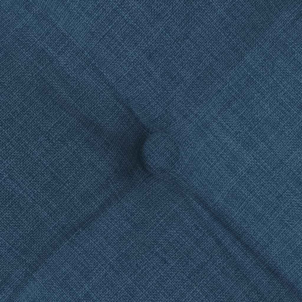 vidaXL Poduszki na siedziska 4 pcs Niebieski 40 x 40 x 6 cm tkanina