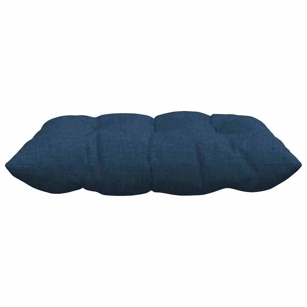 vidaXL Poduszki na siedziska 4 pcs Niebieski 40 x 40 x 6 cm tkanina