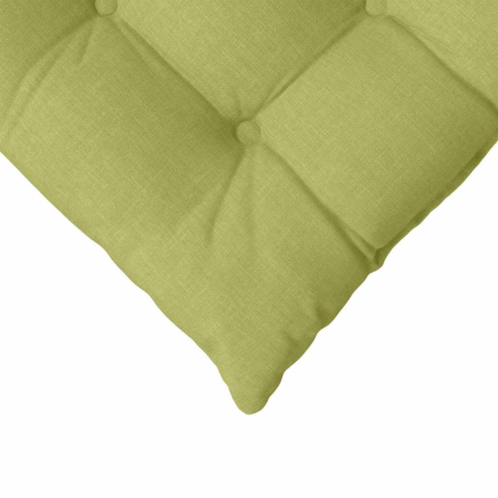 vidaXL Poduszki na siedziska 4 pcs Jasnozielony 40 x 40 x 6 cm tkanina