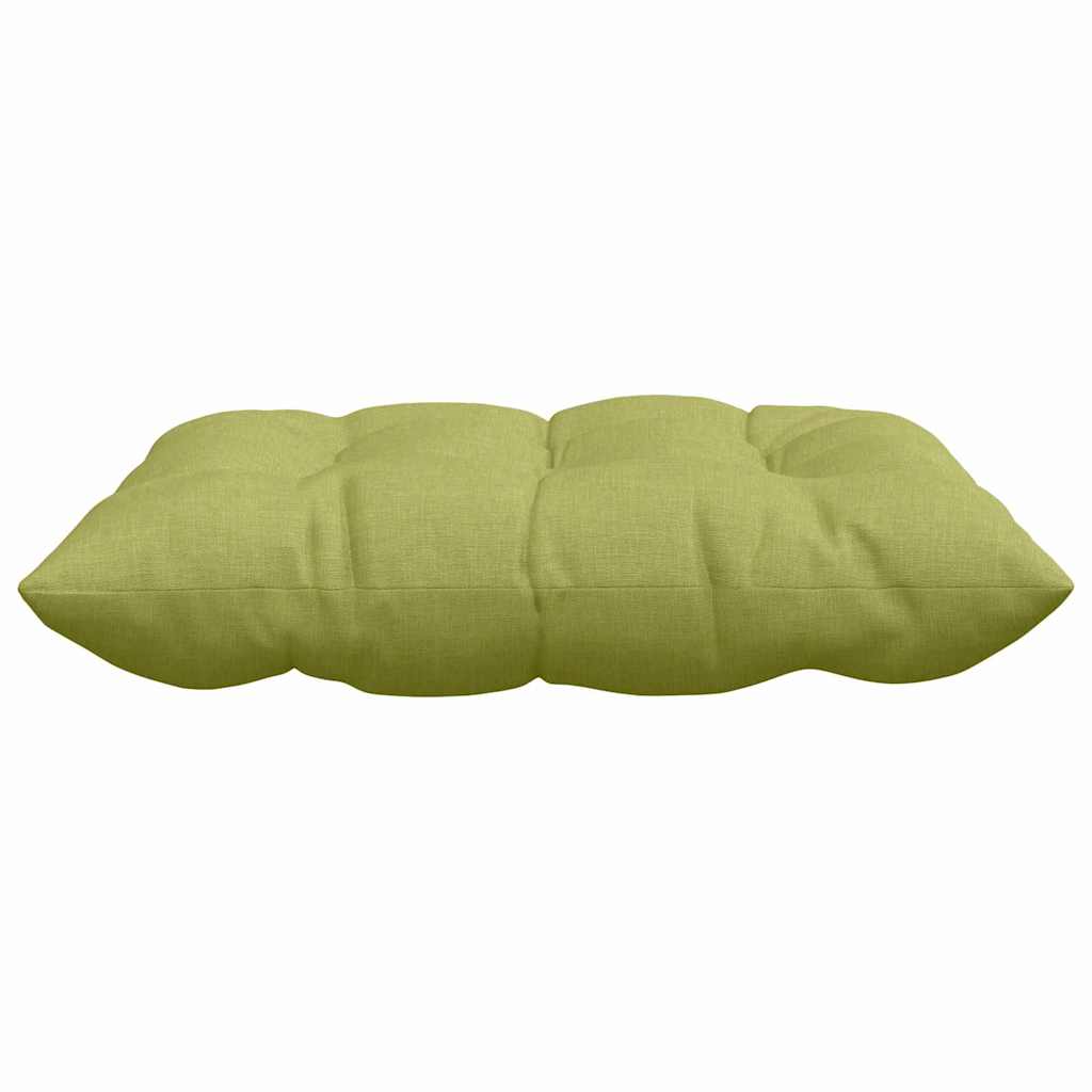 vidaXL Poduszki na siedziska 4 pcs Jasnozielony 40 x 40 x 6 cm tkanina