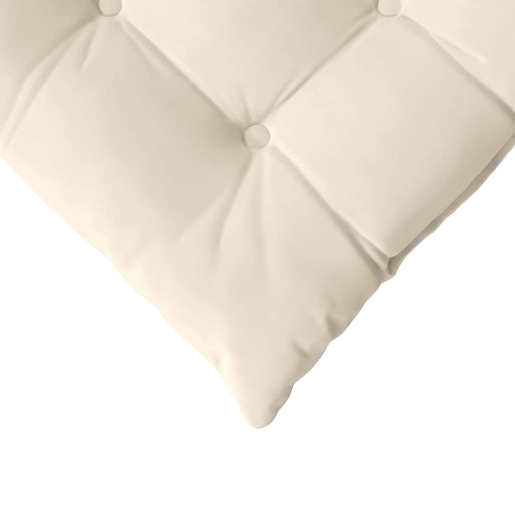 vidaXL Poduszki na siedziska 4 pcs Beżowy 40 x 40 x 6 cm Mikrofibra