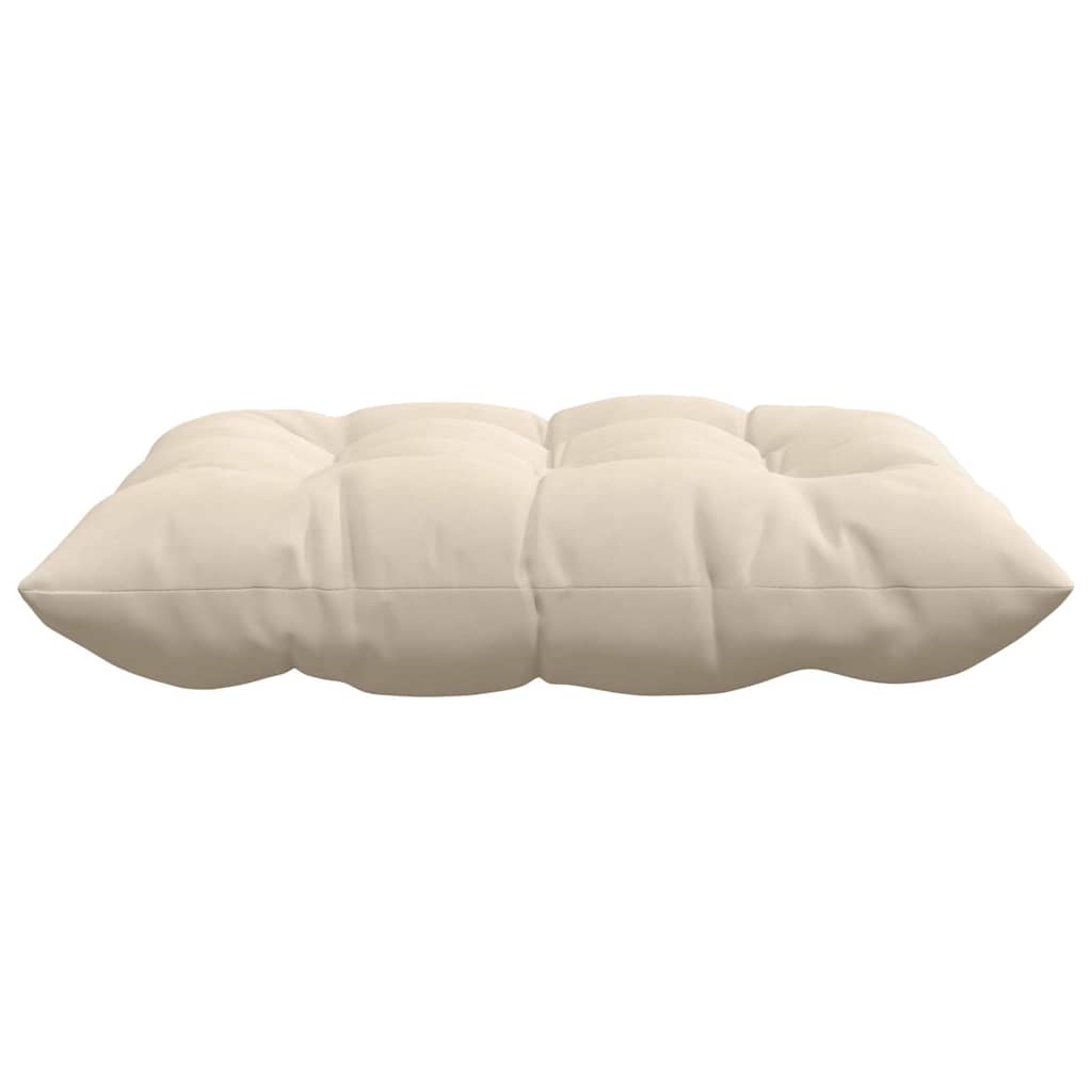 vidaXL Poduszki na siedziska 4 pcs Beżowy 40 x 40 x 6 cm Mikrofibra