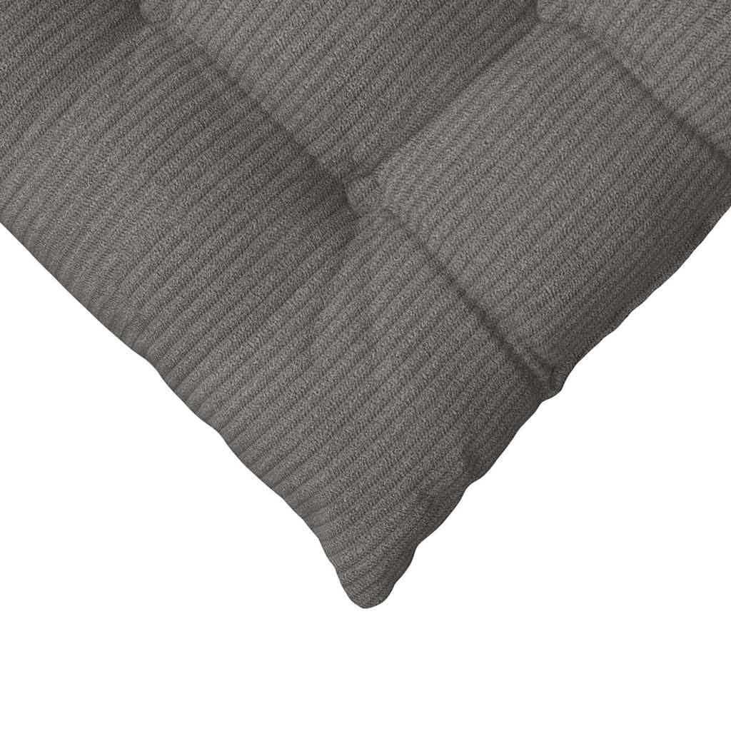vidaXL Poduszki na siedziska 4 pcs Jasnoszary 40 x 40 x 6 cm