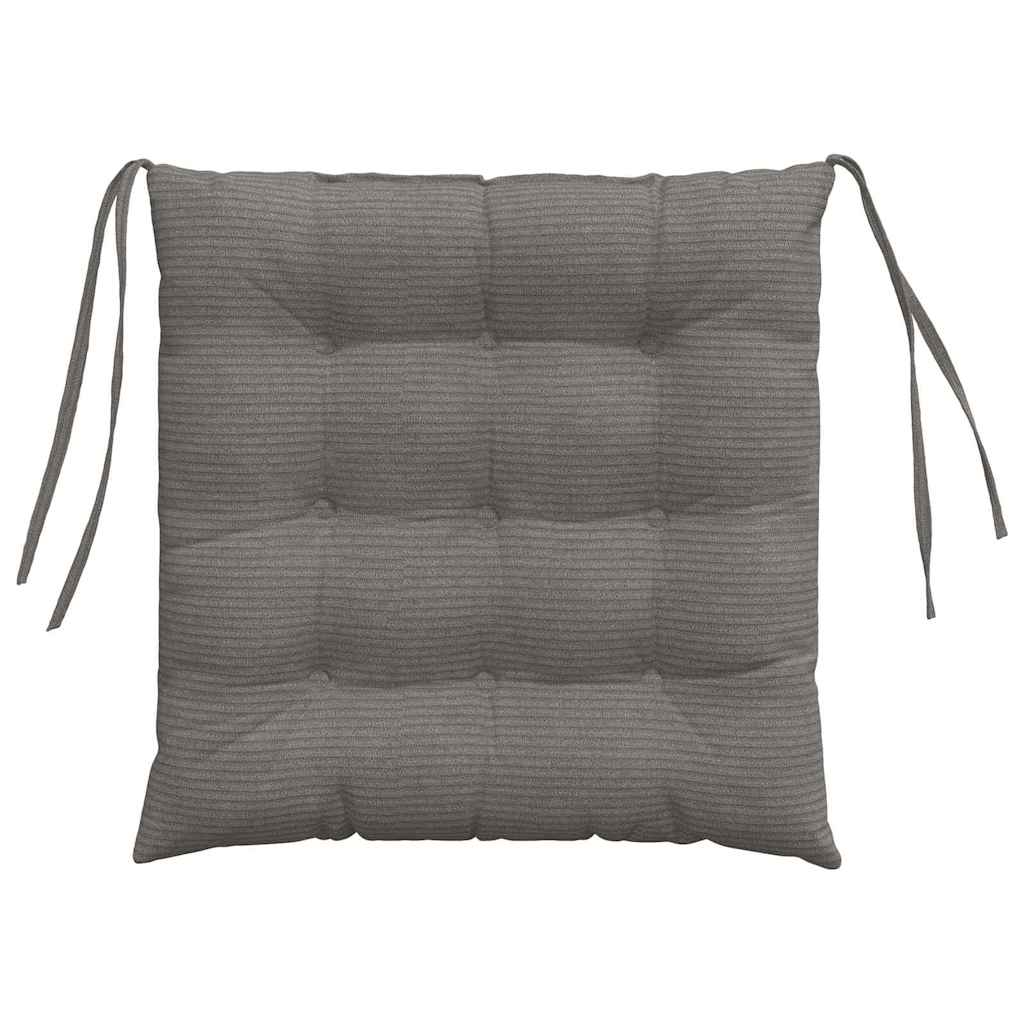 vidaXL Poduszki na siedziska 4 pcs Jasnoszary 40 x 40 x 6 cm