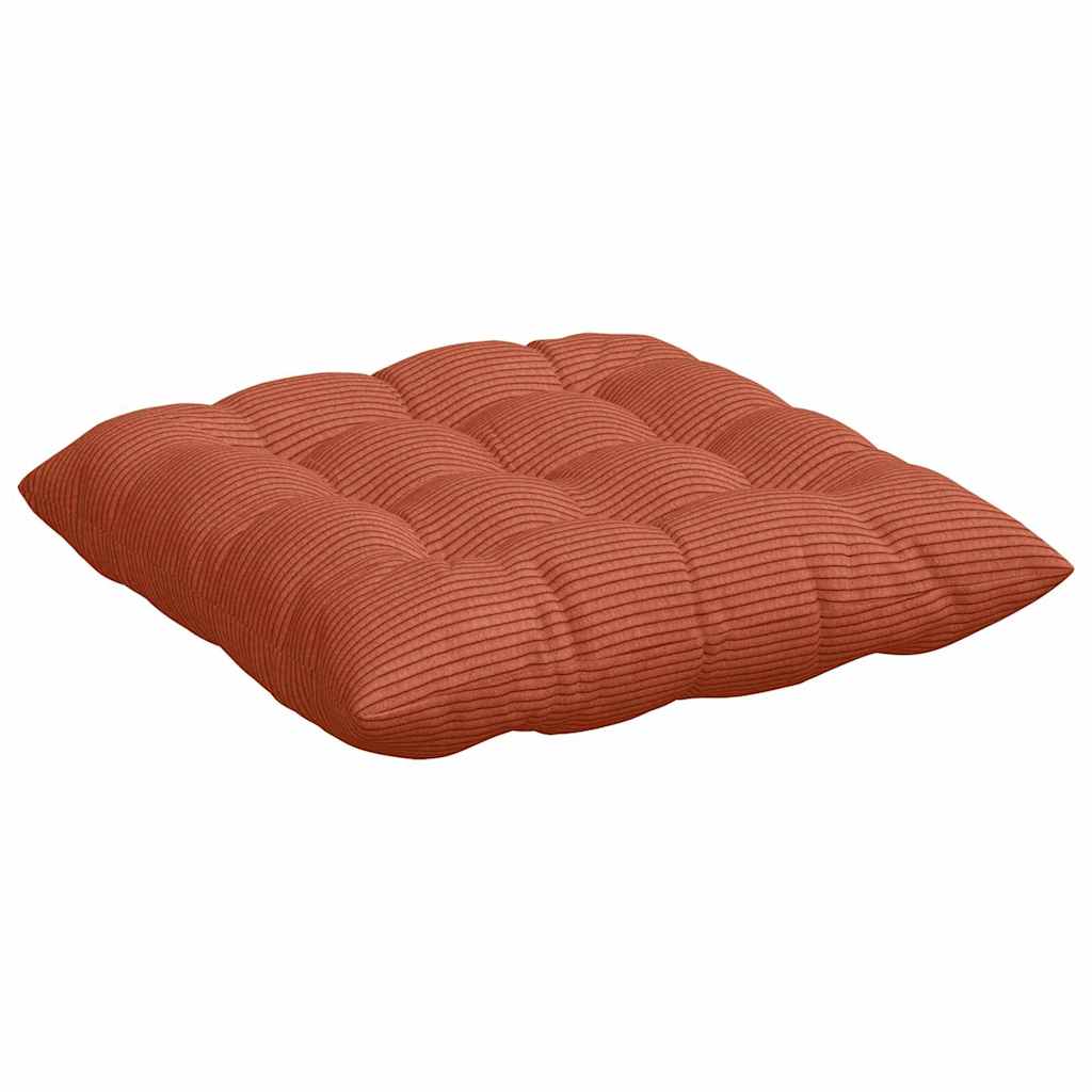 vidaXL Poduszki na siedziska 4 pcs Czerwono-pomarańczowy