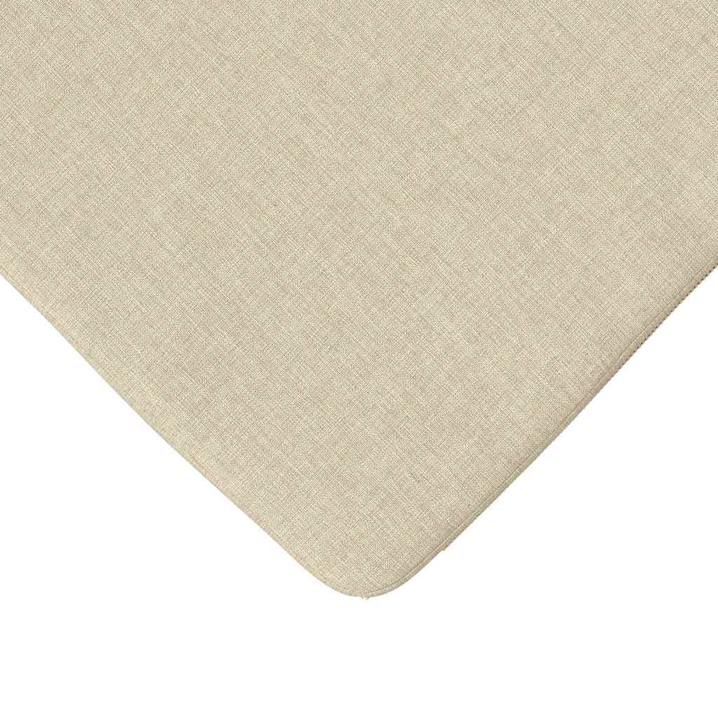 vidaXL Poduszki na siedziska 4 pcs Kremowy 40 x 40 x 3 cm tkanina