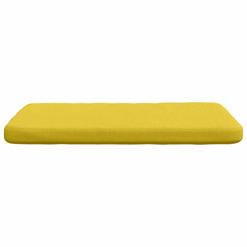 vidaXL Poduszki na siedziska 4 pcs Jasnożółty 40 x 40 x 3 cm tkanina