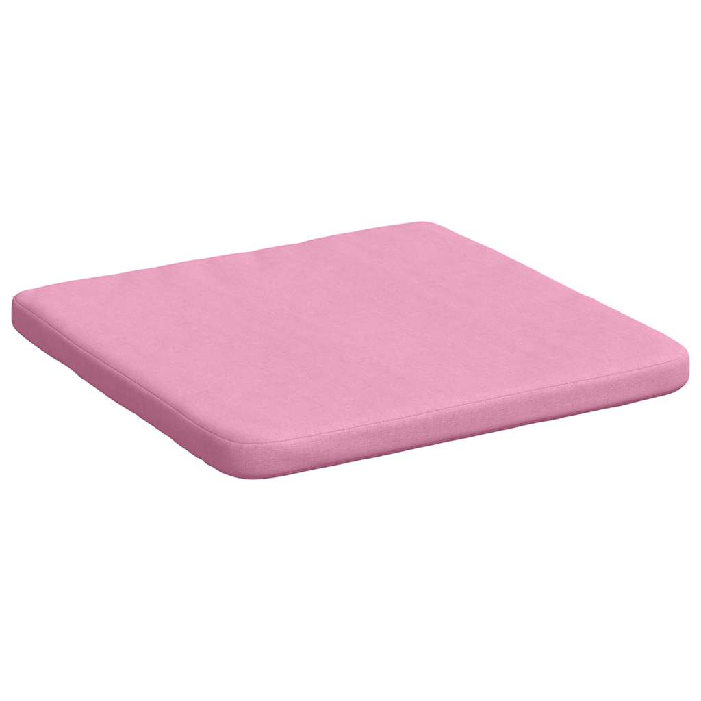 vidaXL Poduszki na siedziska 4 pcs Różowy 40 x 40 x 3 cm tkanina