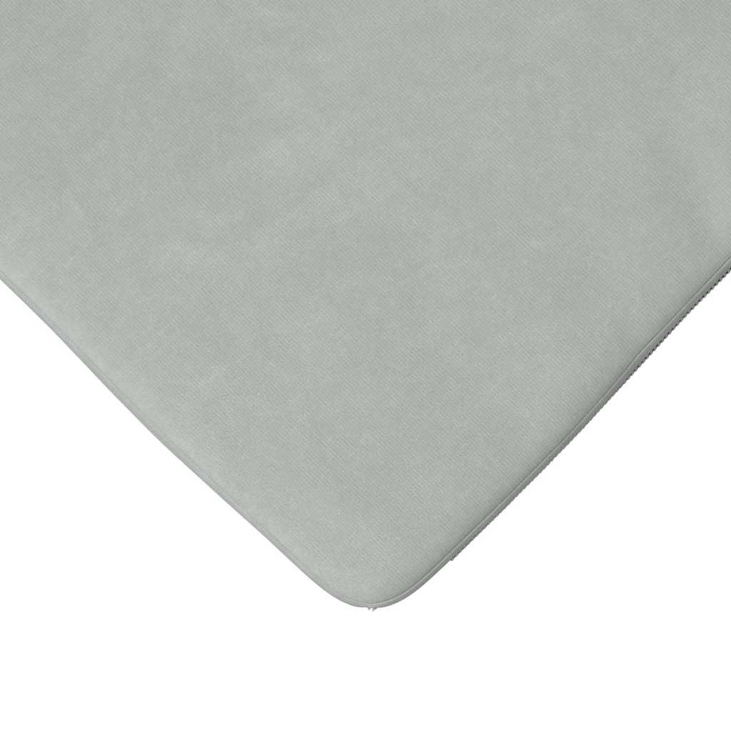 vidaXL Poduszki na siedziska 4 pcs Jasnoszary 40 x 40 x 3 cm Aksamit