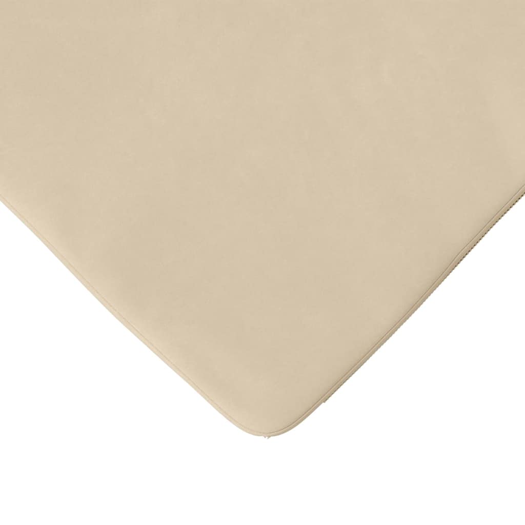 vidaXL Poduszki na siedziska 4 pcs Kremowy 40 x 40 x 3 cm