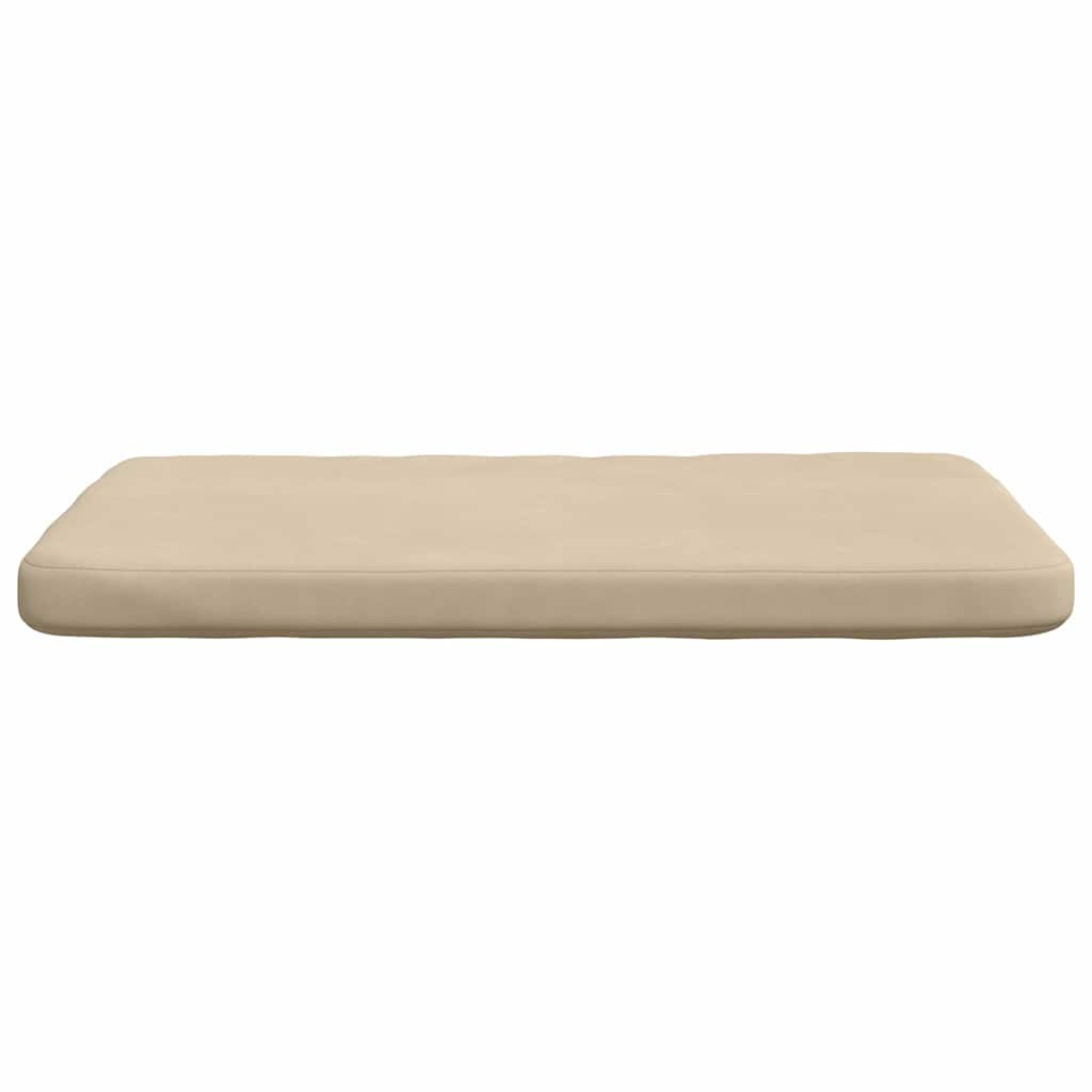 vidaXL Poduszki na siedziska 4 pcs Kremowy 40 x 40 x 3 cm