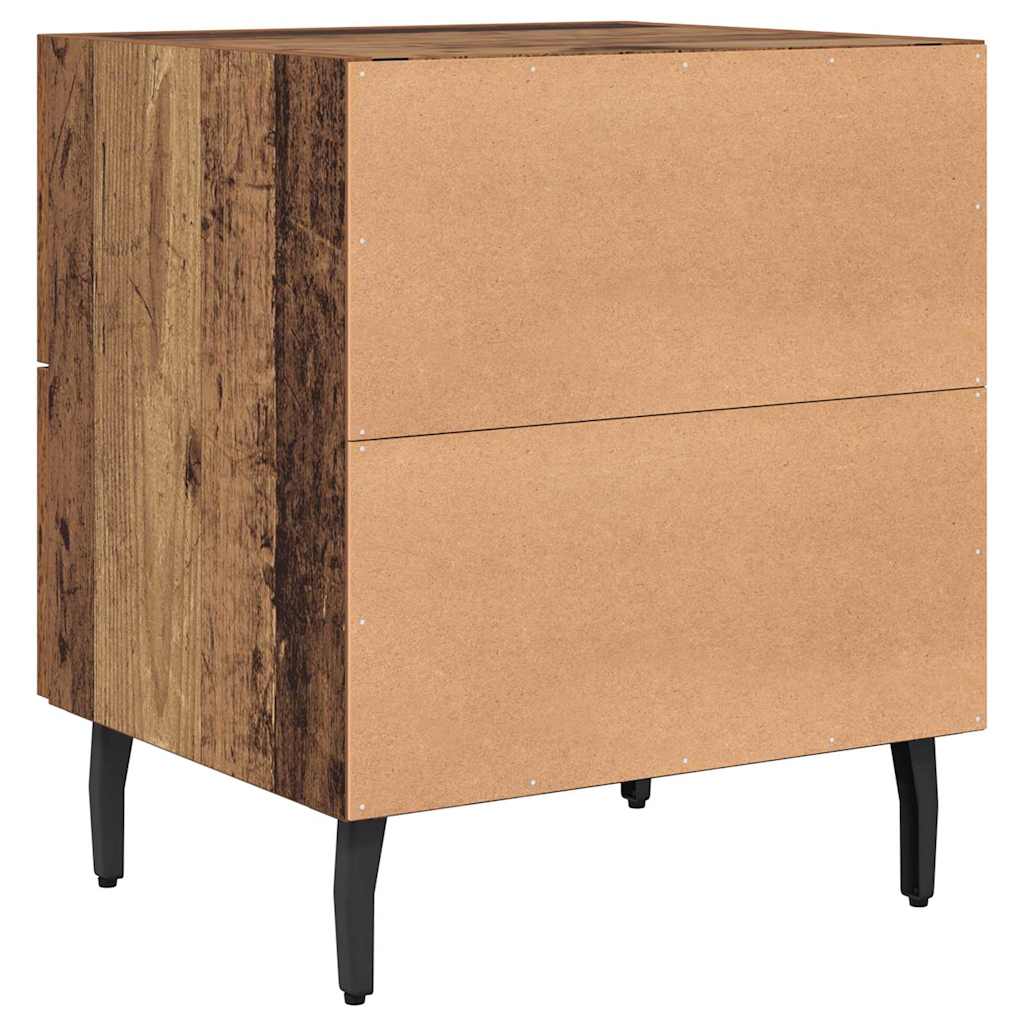vidaXL Szafka Nocna z szufladą 2 pcs Stare drewno 40 x 35 x 47,5 cm
