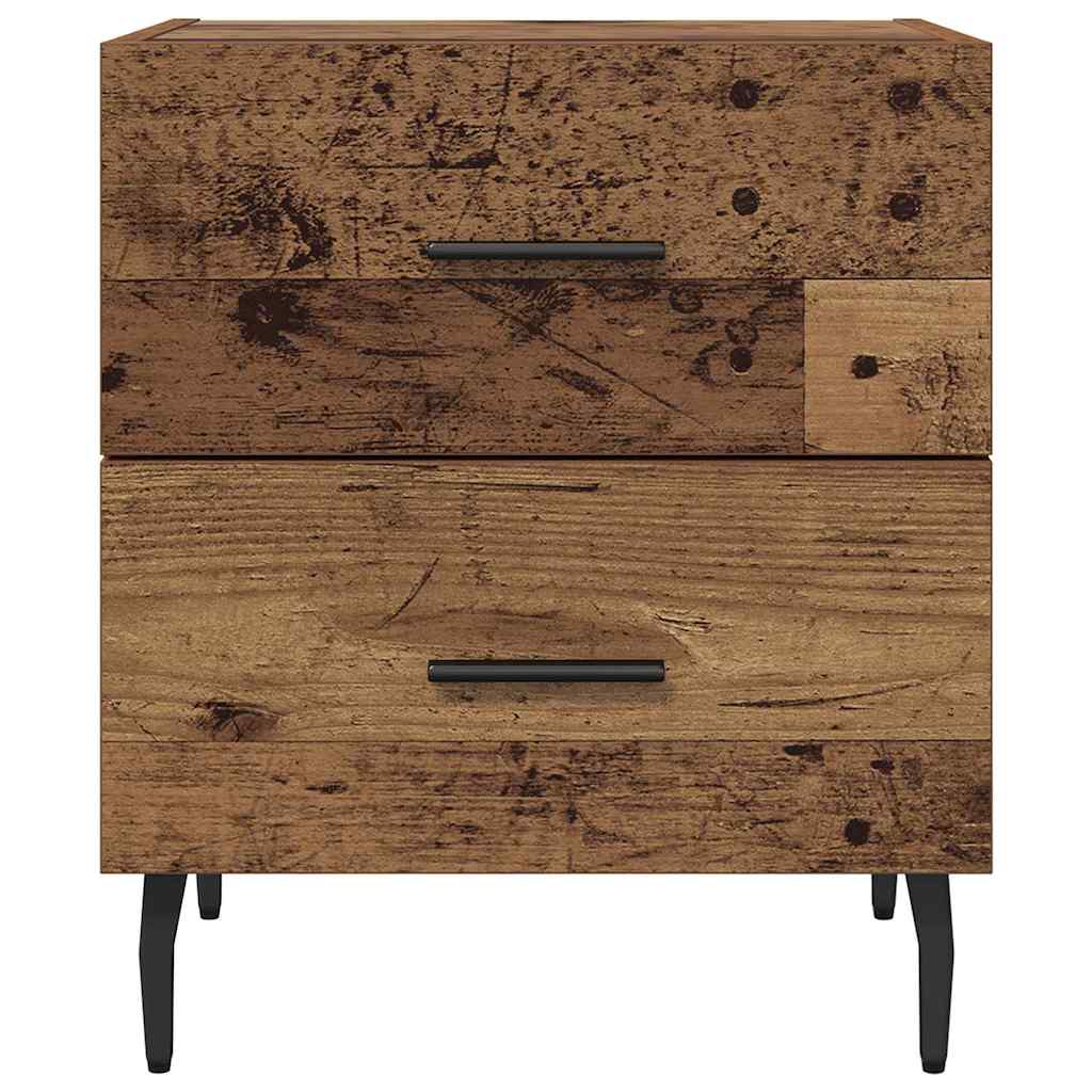 vidaXL Szafka Nocna z szufladą 2 pcs Stare drewno 40 x 35 x 47,5 cm