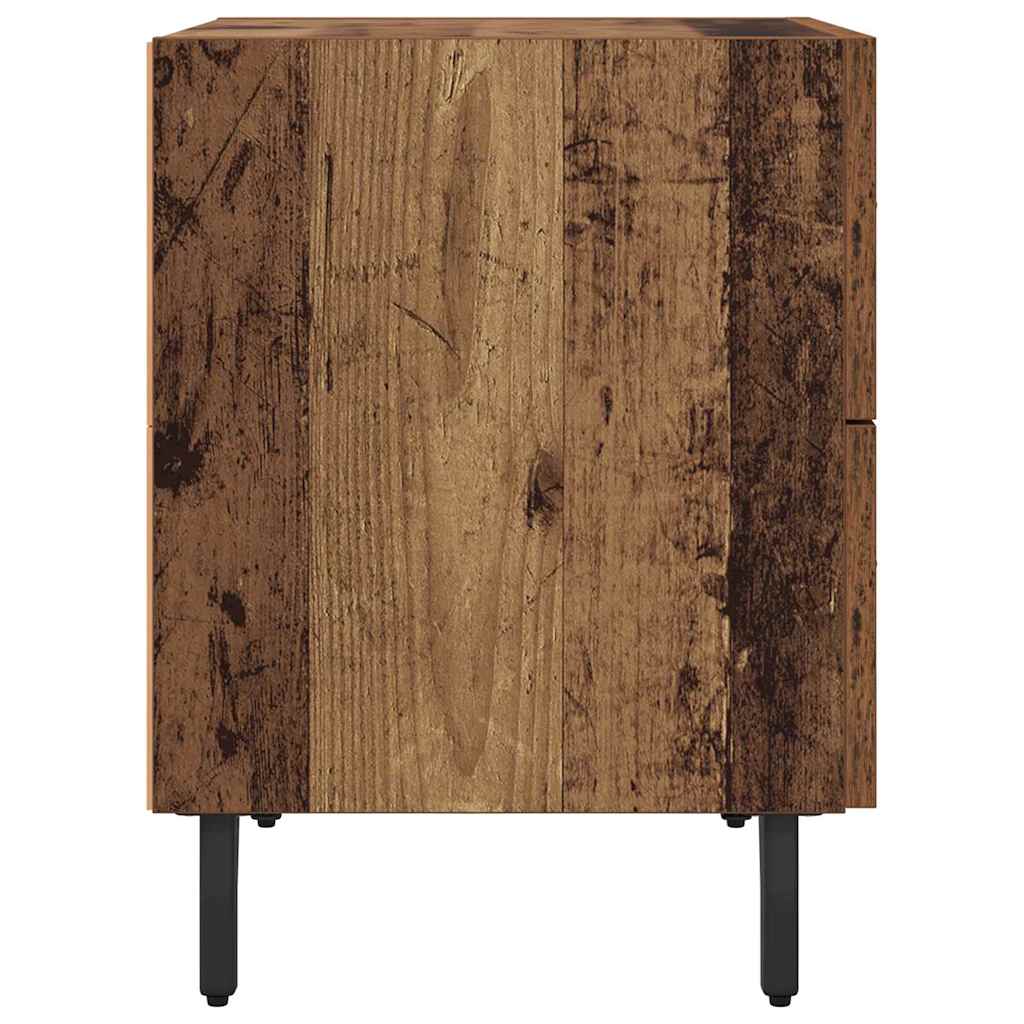 vidaXL Szafka Nocna z szufladą 2 pcs Stare drewno 40 x 35 x 47,5 cm