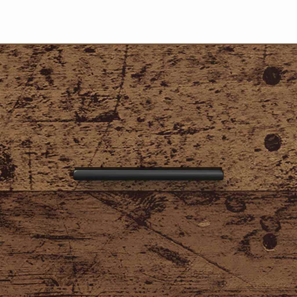 vidaXL Szafka Nocna 2 pcs Stare drewno i czarny 40 x 35 x 47,5 cm