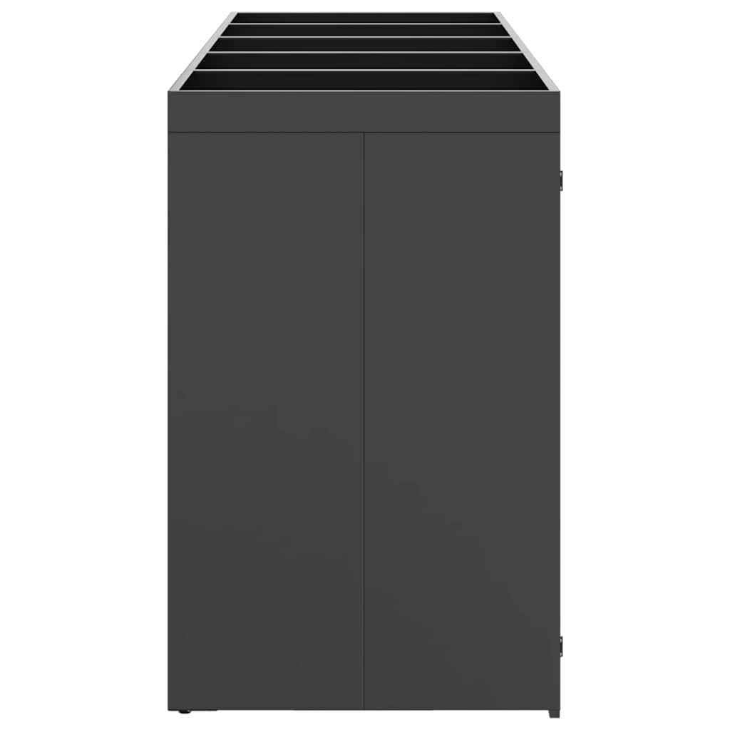 vidaXL Przechowalnia na 3 kosze na odpady 340 x 77.5 x 115.5 cm Stal