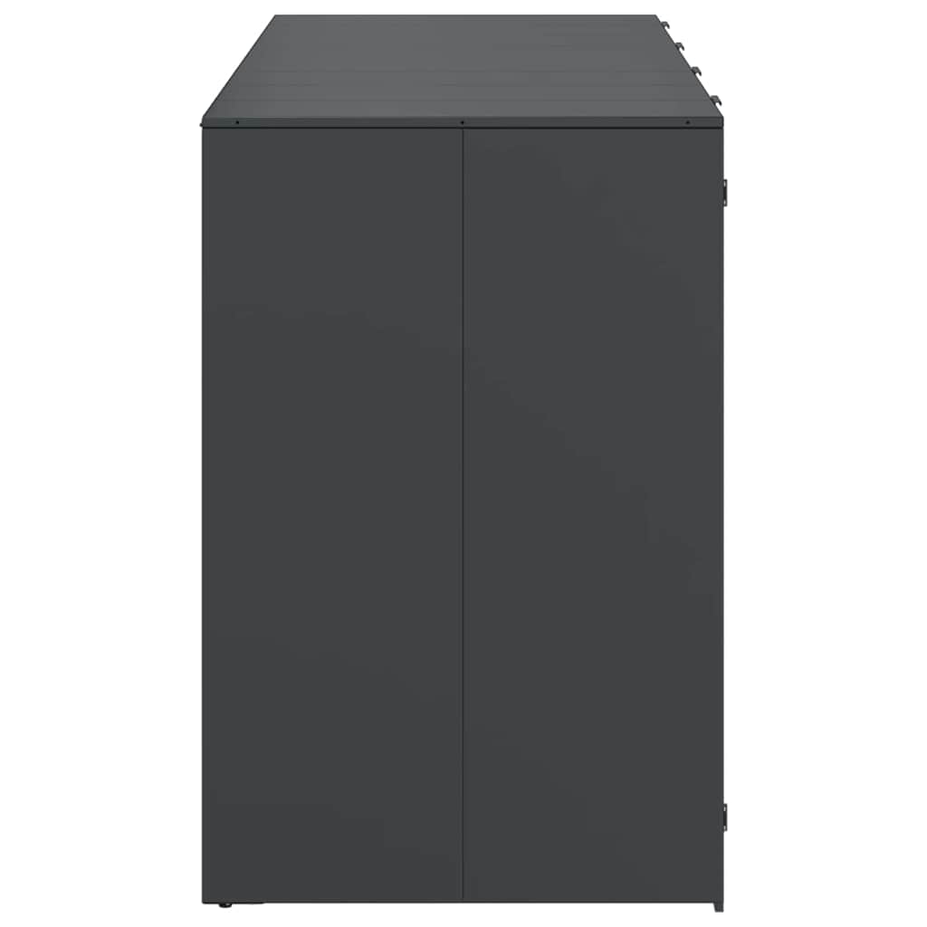 vidaXL Przechowalnia na 3 kosze na odpady 340 x 77.5 x 115.5 cm Stal