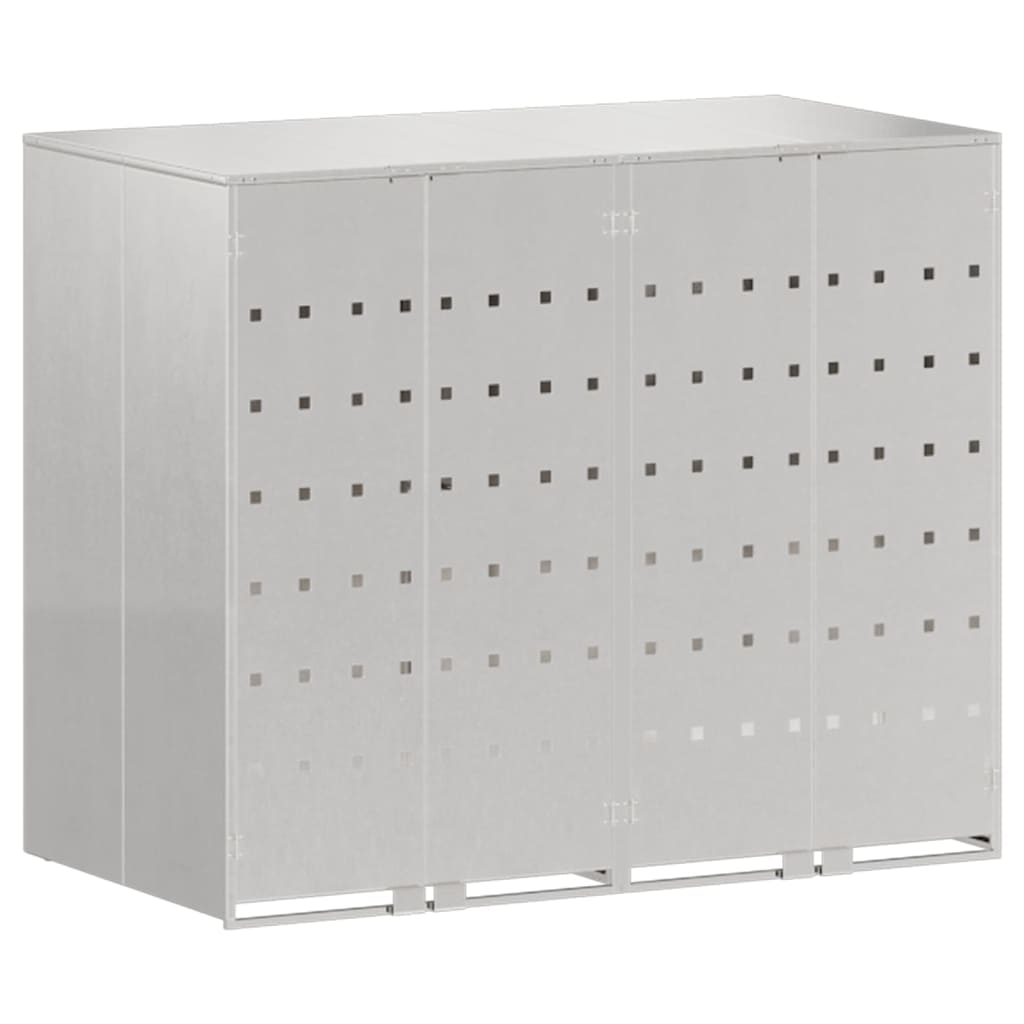 vidaXL Przechowalnia na 3 kosze na odpady 340 x 77.5 x 115.5 cm