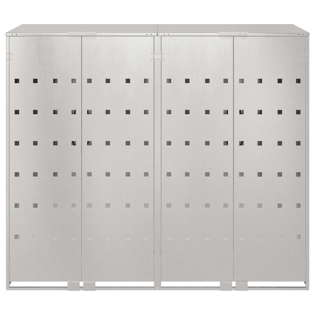 vidaXL Przechowalnia na 3 kosze na odpady 340 x 77.5 x 115.5 cm