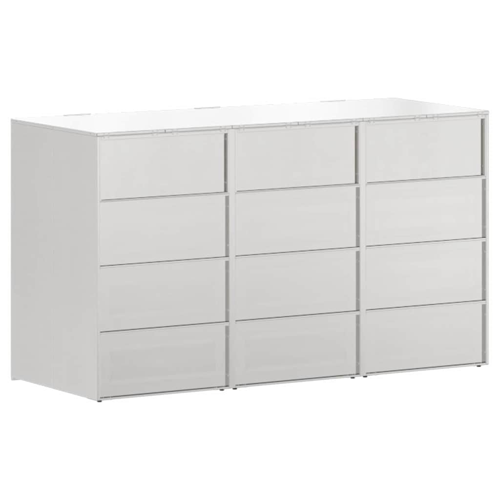 vidaXL Przechowalnia na 3 kosze na odpady 340 x 77.5 x 115.5 cm